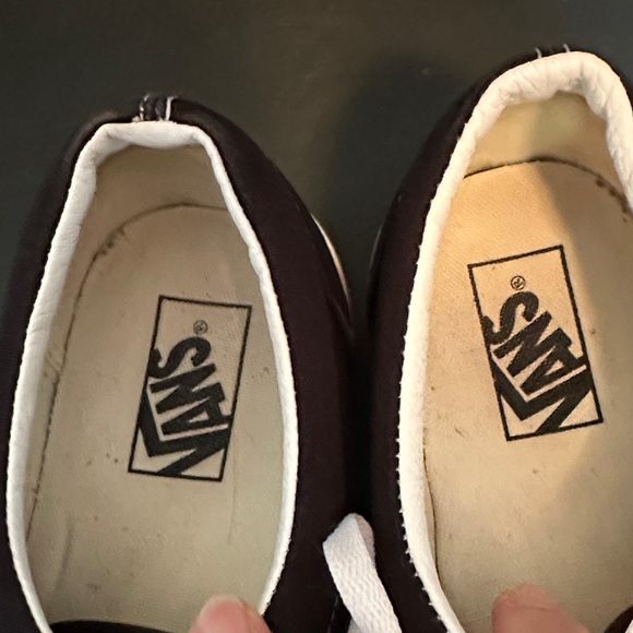 Vans Black and White Slip-On Shoes - Picture 2 of 9